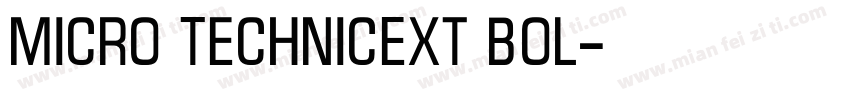 Micro TechnicExt Bol字体转换